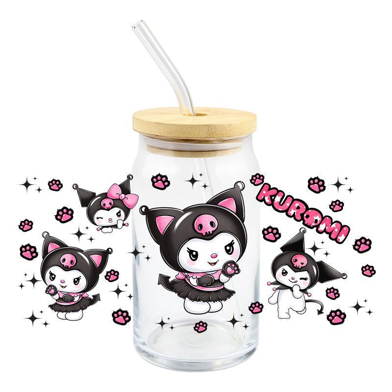 Kuromi Frappe UV DTF Wraps 16 oz Size – littlelattes