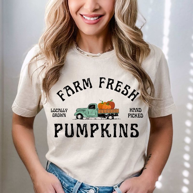 Farm Fresh Pumpkin DTF T-SHIRT PRINT