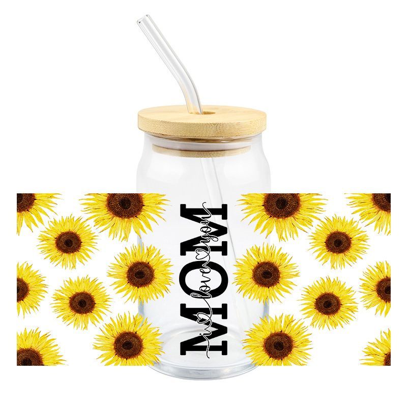 Mom Sunflower: I love you UV DTF WRAP (K221)