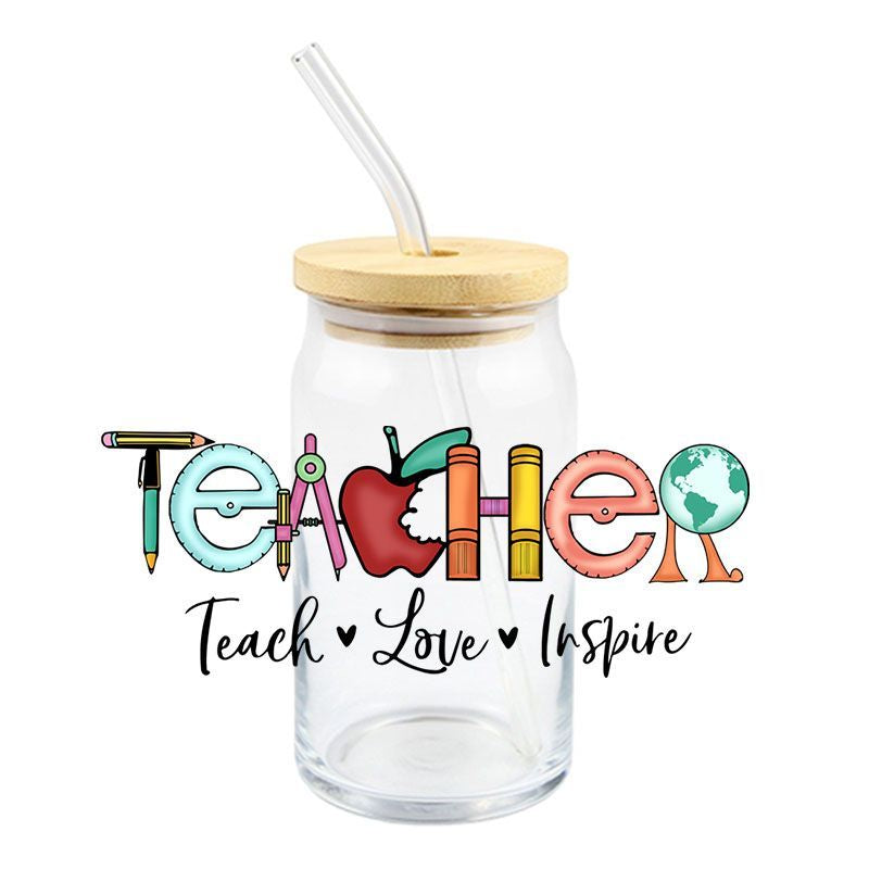 Teacher: Teach, love, Inspire UV DTF WRAP (K207)