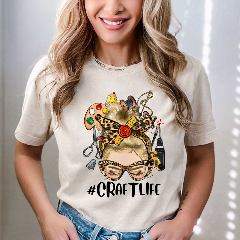 Craft Life Blonde DTF T-SHIRT Print