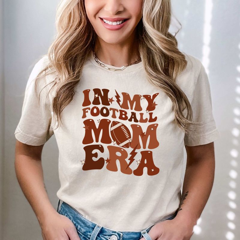 In My Football Mom Era DTF T-SHIRT PRINT