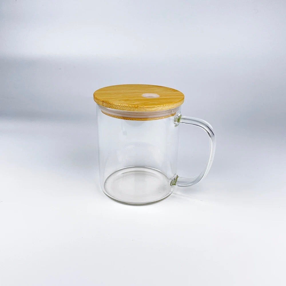 15 oz. Clear Glass Mugs