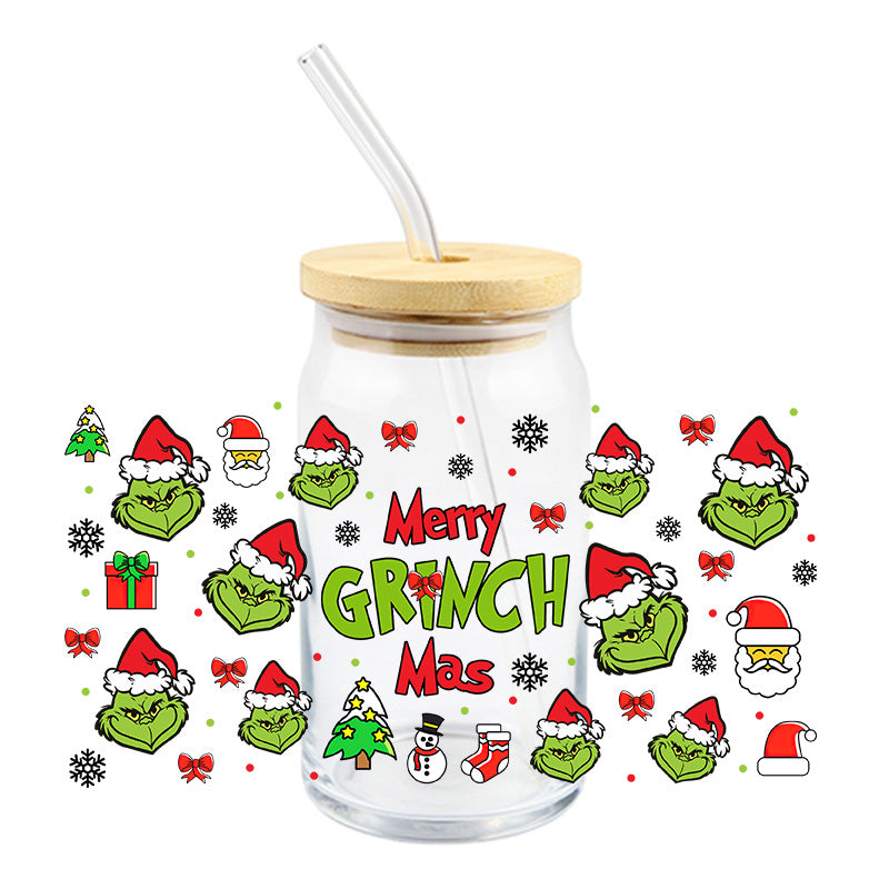 Grinch: Merry Grinch Mas UV DTF WRAP (K201)