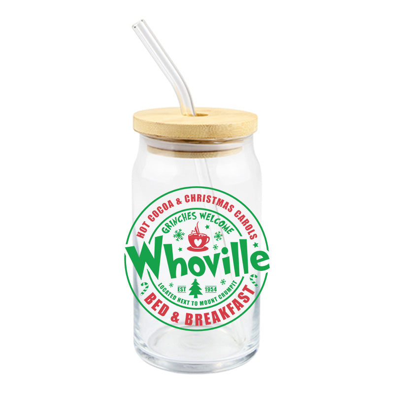 Whoville Hot Cocoa & Christmas Carols UV DTF Decal (D86)