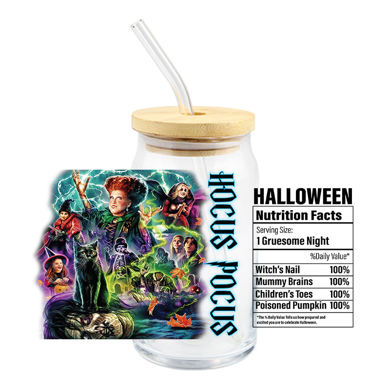 Witches Halloween Nutrition UV DTF WRAP (K231)