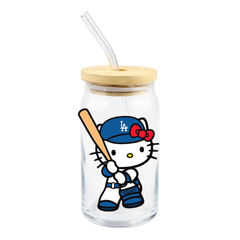 LA Baseball Cat With Bat (D44)