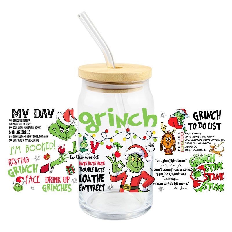 Grinch: To Do list UV DTF WRAP (K204)