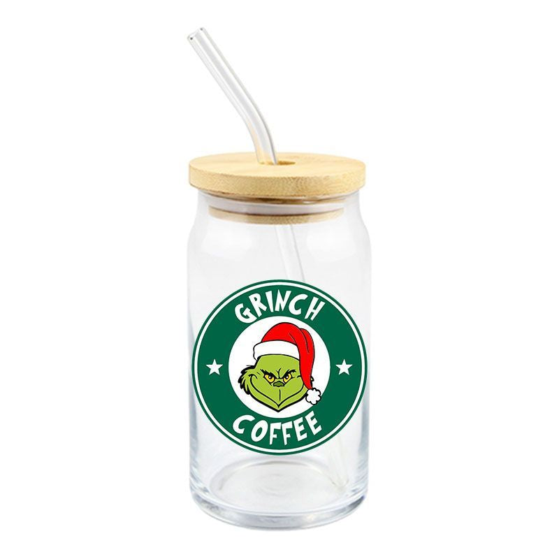 Grinch Coffee UV DTF DECAL (D109)