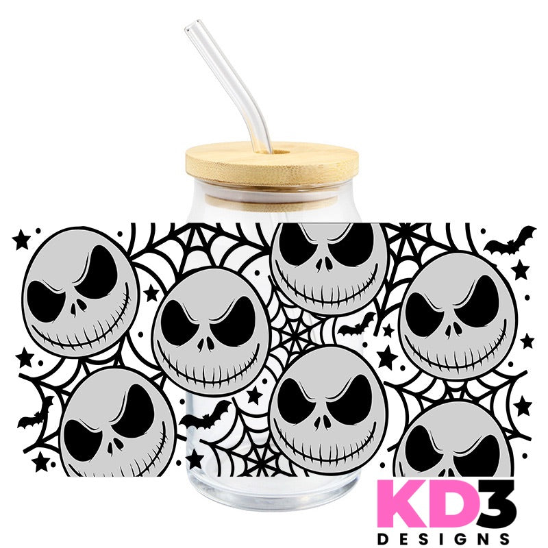 Skeleton Faces Inspired UV DTF WRAP (K46)