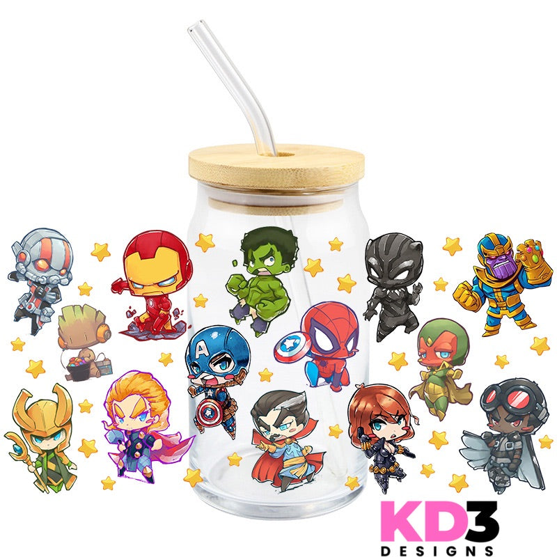 Heroes Kids Inspired UV DTF WRAP (K37)