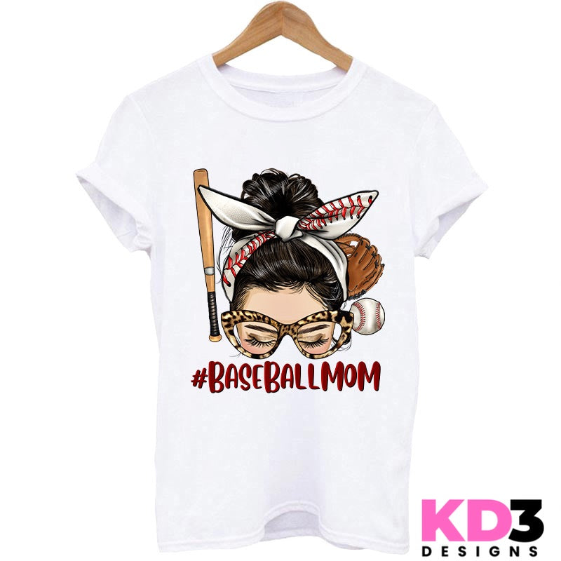 Baseball Mom DTF T-SHIRT PRINT