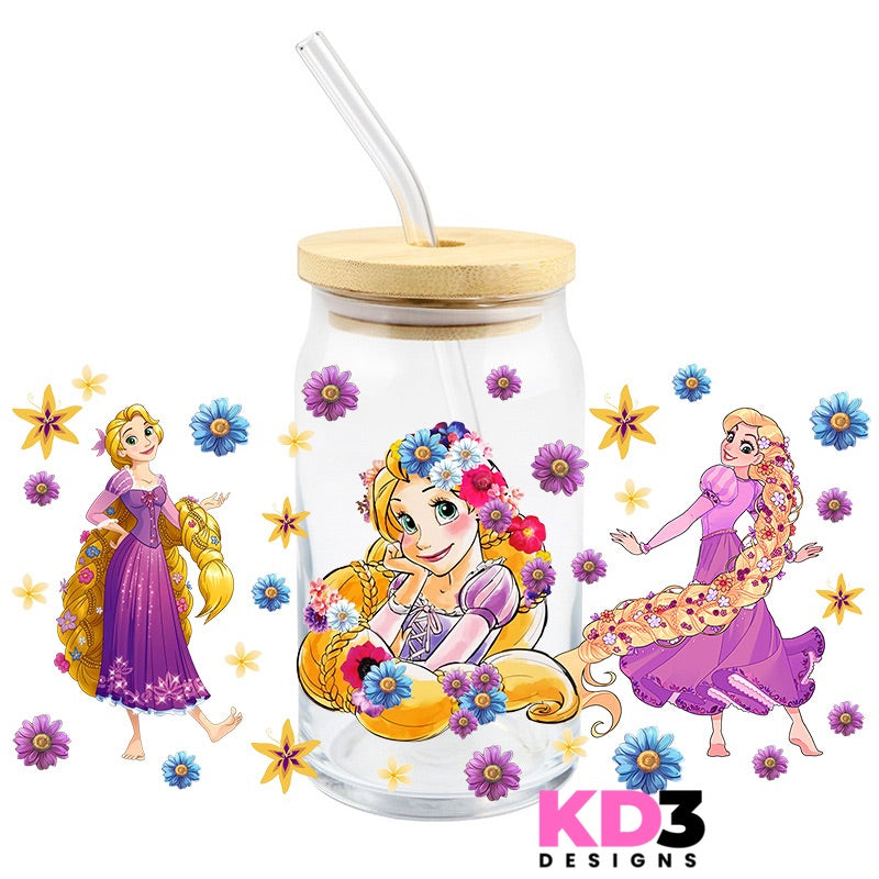 Princess Rapunzel Inspired UV DTF WRAP (K149)