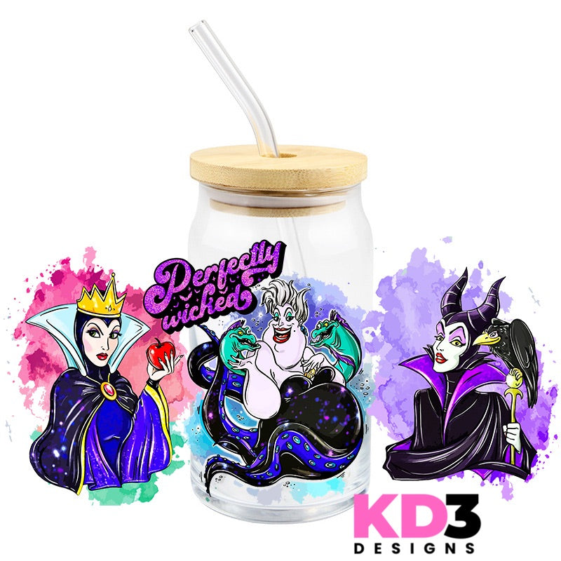 Evil Princesses Inspired UV DTF WRAP (K172)