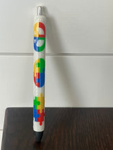 Load image into Gallery viewer, Peace •Love•Autism glitter pen
