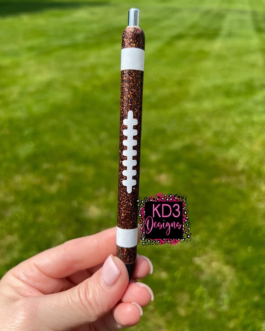 Custom Football Glitter Pen