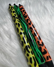 Load image into Gallery viewer, Neon Leopard &amp; Zebra Print Glitter Pens
