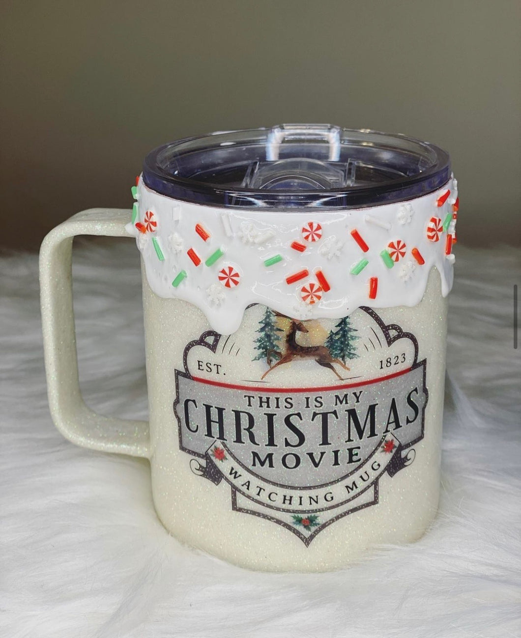 This is My Christmas Movie Glitter Mug