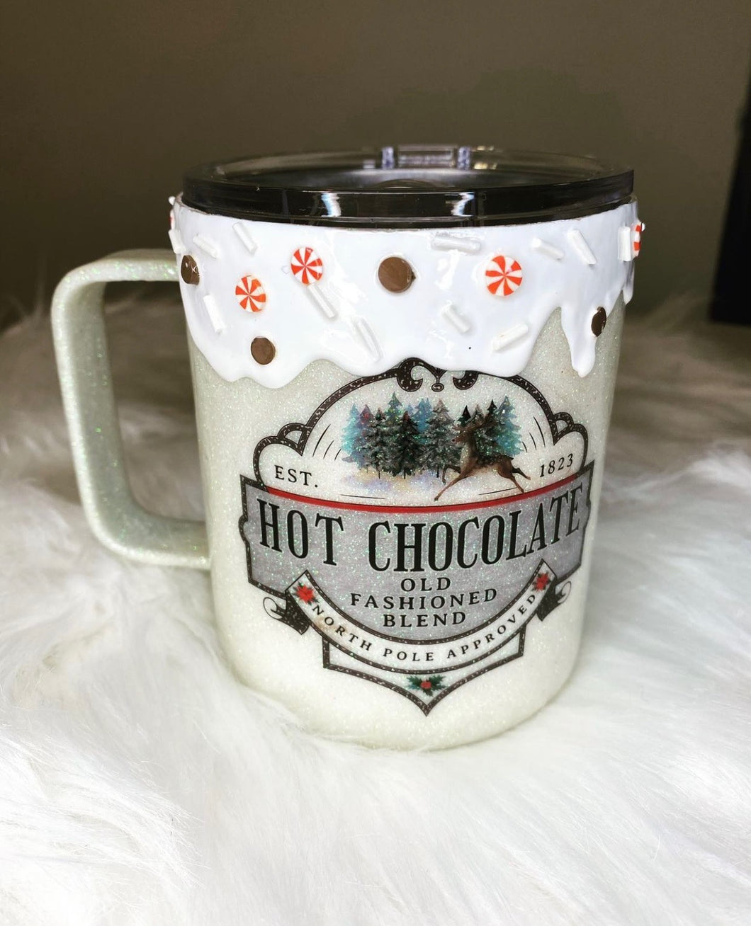 Hot Chocolate Glitter Mug