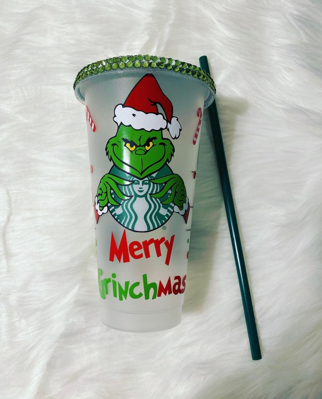 Merry Grinchmas Starbucks Cold cup