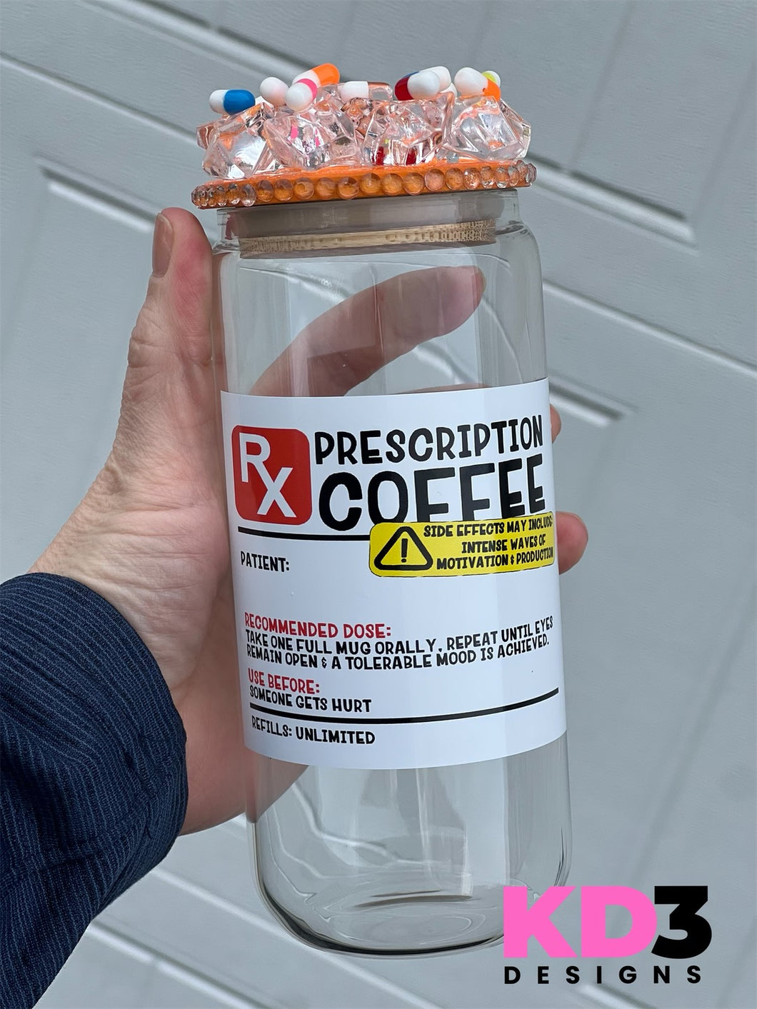 Prescription Coffee Glass Can